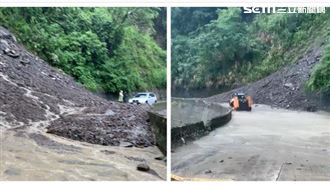 暴雨土石流！南投往仁愛力行道路路斷