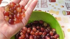 用「太白粉」洗葡萄（圖／翻攝自我愛全聯-好物老實説臉書）