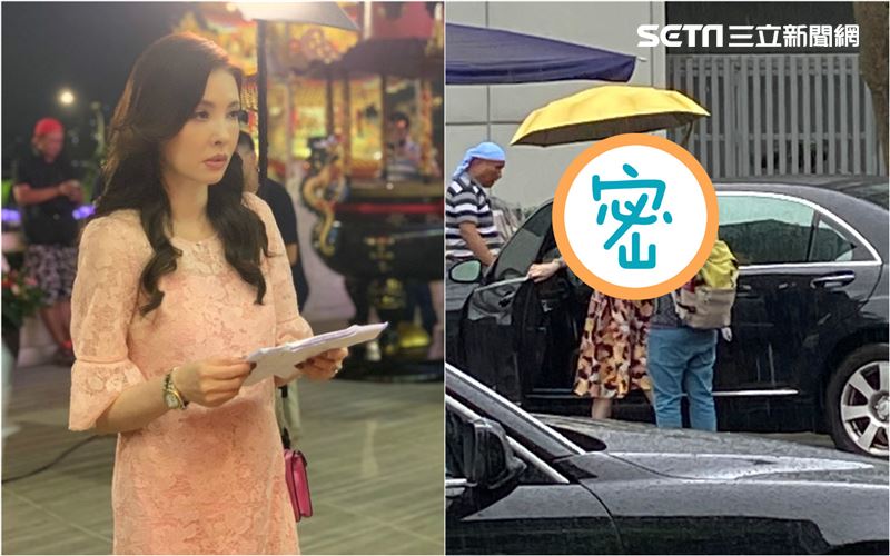 獨／何如芸冒雨上工　神情緊繃爆哭