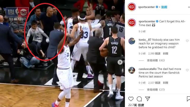 NBA／球員大亂鬥　老爸護子登美媒