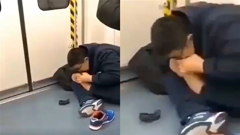 男火車開嗑腳趾甲、死皮　網狂嘔