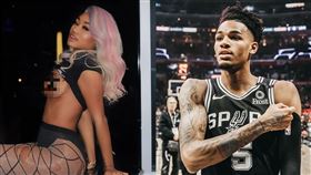 欲流出女友私密照　馬刺後衛慘被甩 NBA,聖安東尼奧馬刺,Dejounte Murray,女友,Jania Meshell,私密照 翻攝自IG Jania Meshell、Dejounte Murray