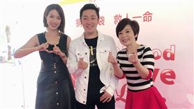 黃瑄、艾成、楊平出席台北南區扶輪社捐贈捐血車活動（民視提供）