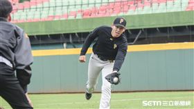 韓職聯隊投手李帶溵 圖／記者林敬旻攝