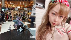 北車,禁坐令,開放,T妹。翻攝臉書