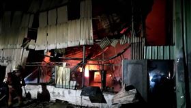 新北,泰山,火警,鐵皮屋工廠（圖／翻攝畫面）