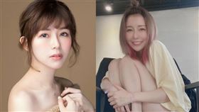 阿樂「下身失蹤」巧妙用腳踝遮住三角部位。（圖／翻攝自alephant_0427 IG）