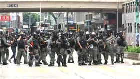 香港,國安法,遊行,港警,催淚瓦斯,開槍（圖／AP影音授權）