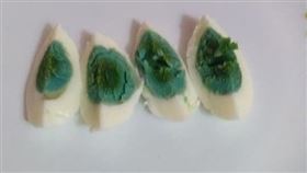 綠色蛋黃。（圖／翻攝自Shihabudheen Ak臉書）