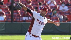▲樂天桃猿先發投手卡本特。（圖／記者劉彥池攝影）