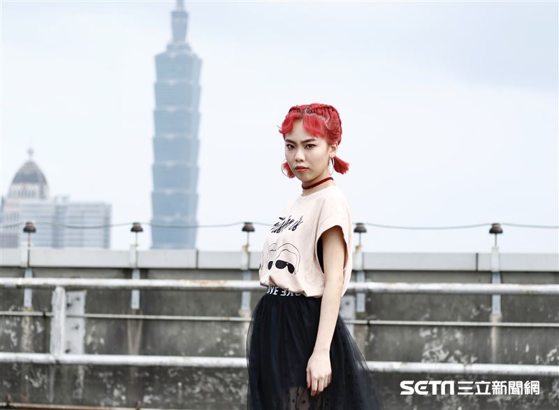 Allyson接受三立新聞網專訪。（圖／記者林聖凱攝影）