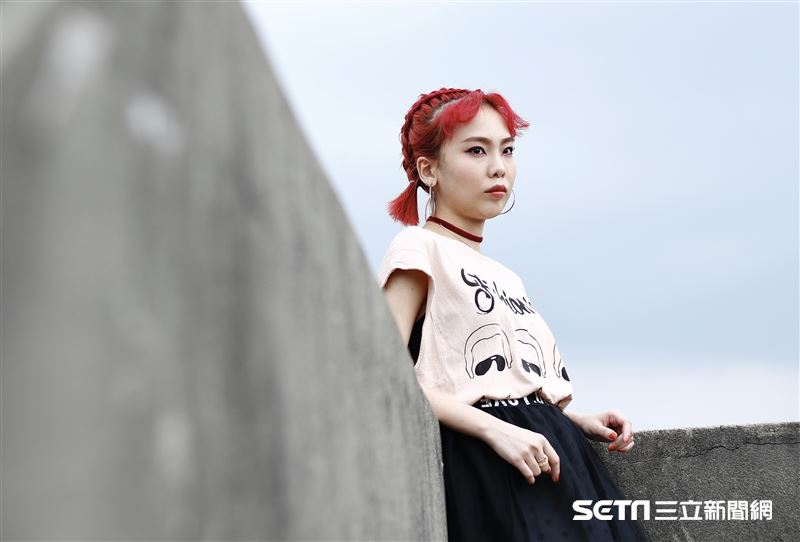 Allyson接受三立新聞網專訪。（圖／記者林聖凱攝影）