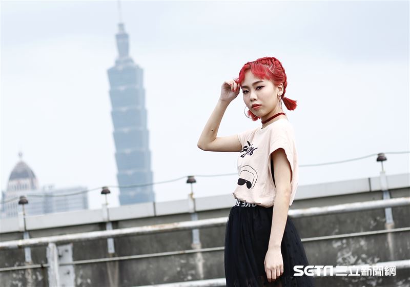 Allyson接受三立新聞網專訪。（圖／記者林聖凱攝影）