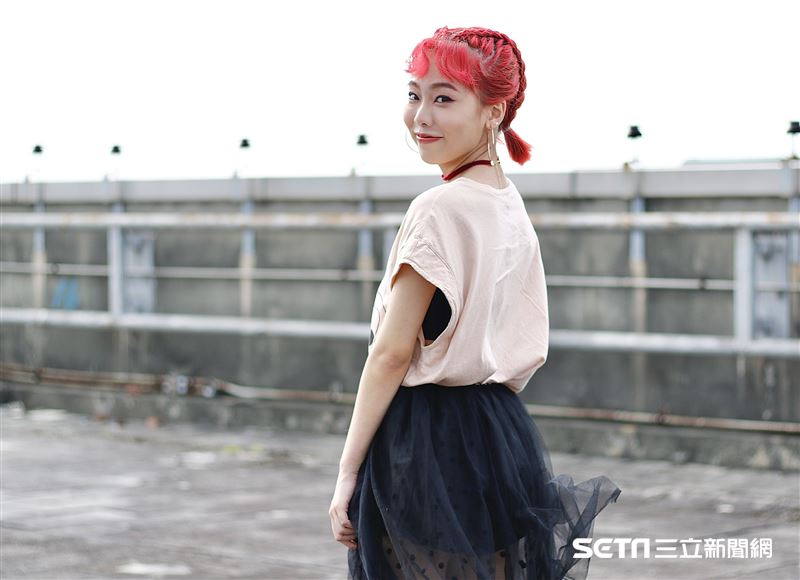 Allyson接受三立新聞網專訪。（圖／記者林聖凱攝影）