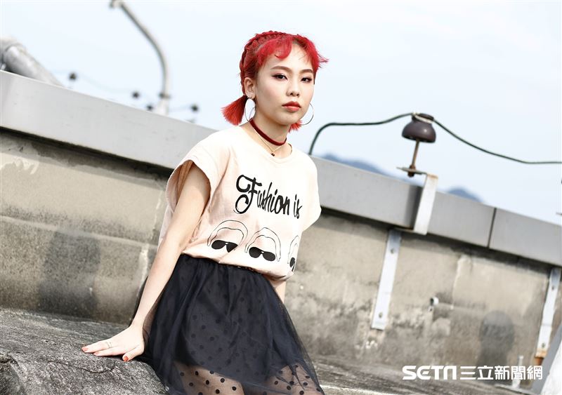 Allyson接受三立新聞網專訪。（圖／記者林聖凱攝影）