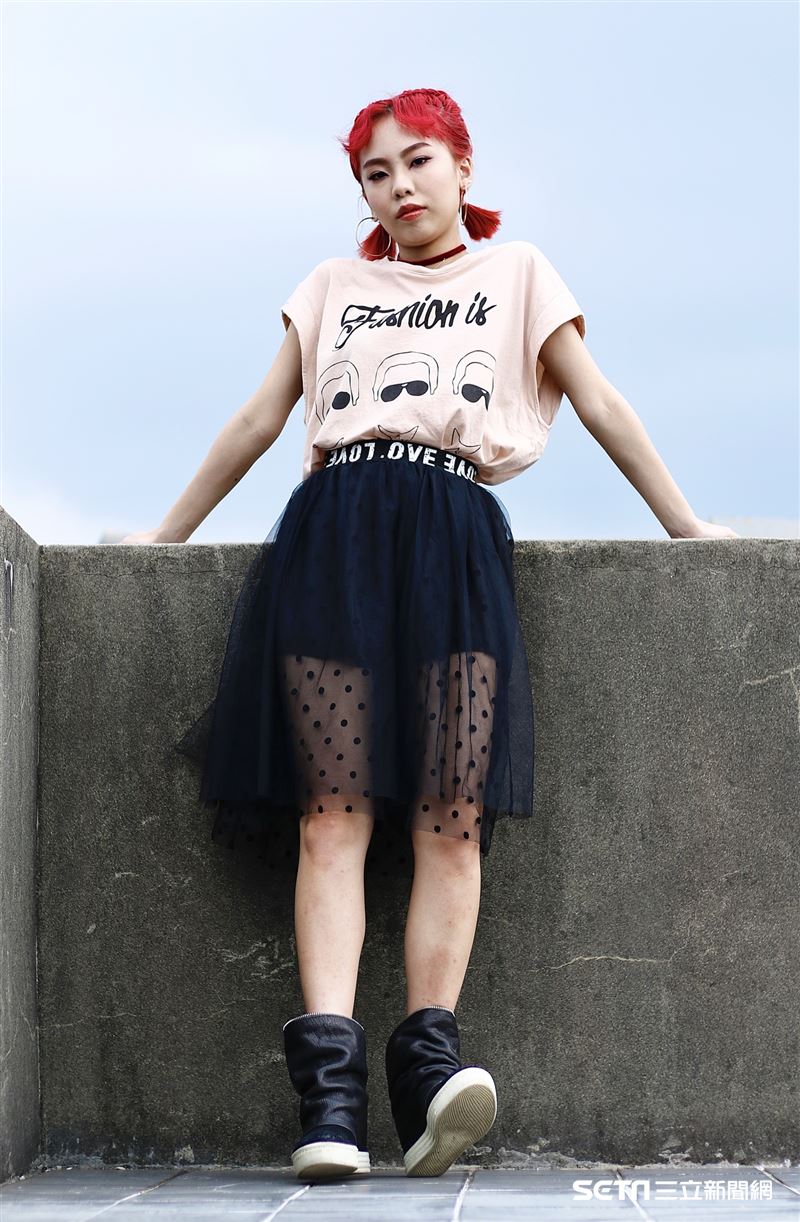 Allyson接受三立新聞網專訪。（圖／記者林聖凱攝影）