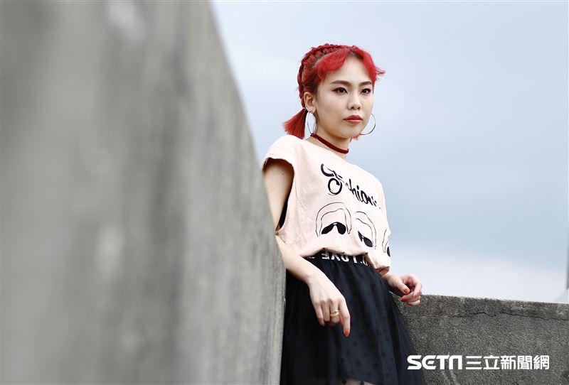 Allyson接受三立新聞網專訪。（圖／記者林聖凱攝影）