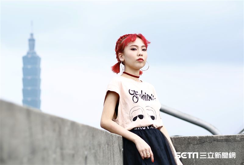 Allyson接受三立新聞網專訪。（圖／記者林聖凱攝影）