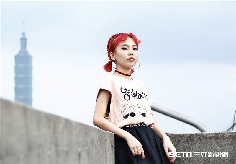 Allyson接受三立新聞網專訪。（圖／記者林聖凱攝影）