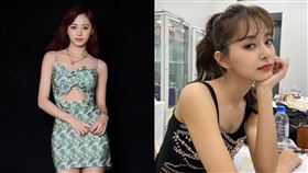 台灣人氣女星周子瑜，南韓團體Twice 第九張專輯宣傳，全新造型個人照。（圖／翻攝自臉書）