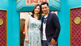 伊正、鄒琳近日上衛視中文台《請問你是哪裡人》分享育兒經驗。圖／衛視提供