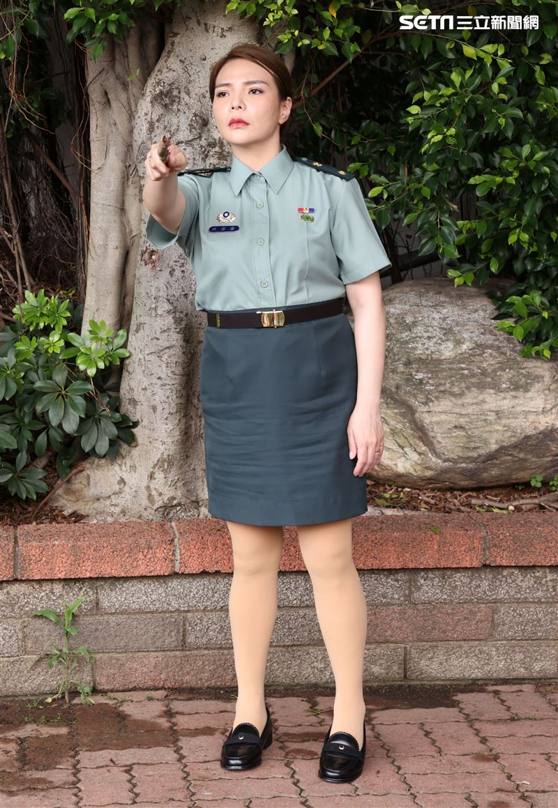 校園網劇「教官怎麼辦」演員張可昀（小甜甜）。（記者邱榮吉/攝影）