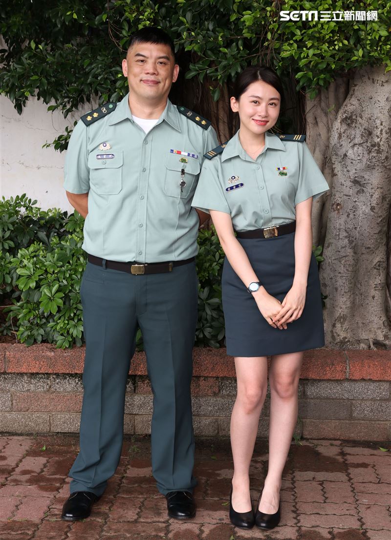 校園網劇「教官怎麼辦」演員金寶三、詠兒。（記者邱榮吉/攝影）