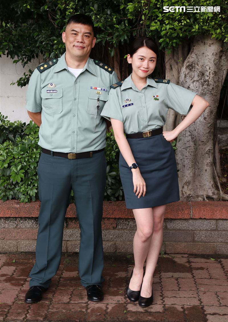 校園網劇「教官怎麼辦」演員金寶三、詠兒。（記者邱榮吉/攝影）