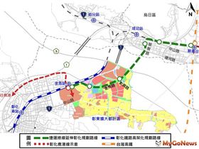 台中捷運綠線延伸線再報中央審查，增1站連接彰化鐵路金馬站（圖／台中市政府）