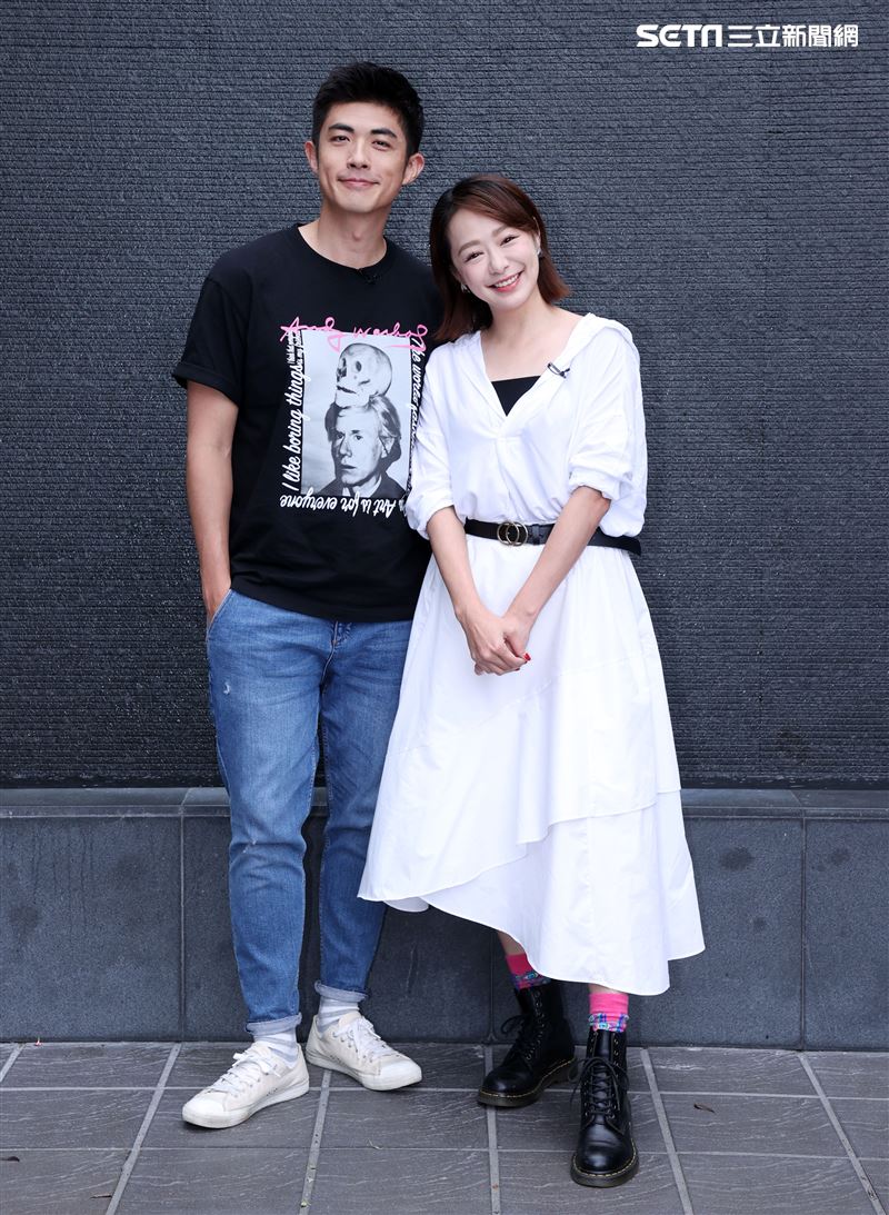 梁正群、茵芙安安大明星(舞台劇宣傳) 。（記者邱榮吉/攝影）