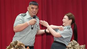 校園網劇「教官怎麼辦」演員金寶三、張可昀（小甜甜）。（記者邱榮吉/攝影）