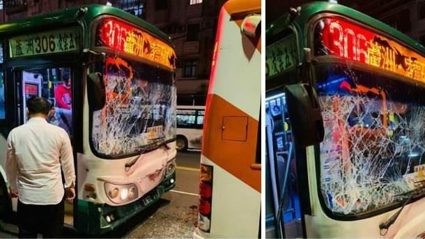 快訊／八德路公車追撞　2女受傷送醫