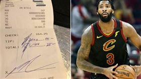 球星「3萬小費」送暖　女服務生哭了 NBA,克里夫蘭騎士,Andre Drummond,小費,3萬,武漢肺炎 翻攝自推特