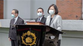 蔡英文總統26日上午視導憲兵指揮部。（圖／總統府提供）