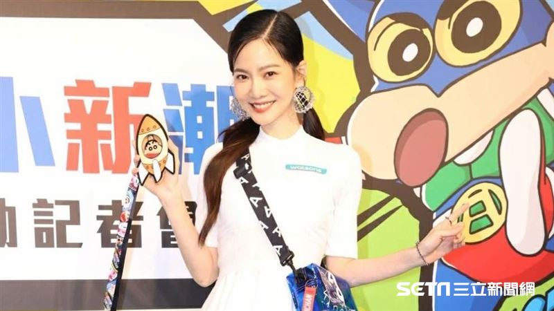 曾之喬與陳庭妮出席「屈臣氏蠟筆小新集點活動記者會」。（圖／記者邱榮吉攝影）