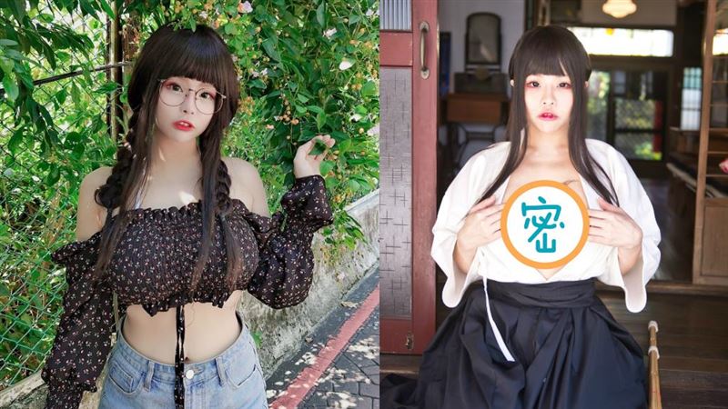 巨乳萌樣美女耍劍道　沒遮好敞開上空