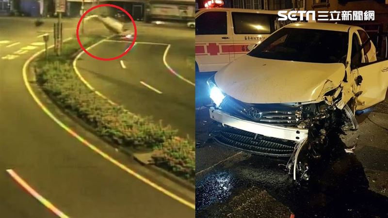 自撞空翻　3人全沒事…奇蹟畫面曝！