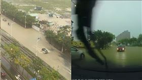 高雄２７日一早就淹水。民怨韓：在睡還是醉。（圖／翻攝自公民割草行動）