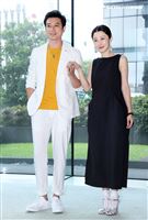 李維維、田家達在三立新戲「羅雀高飛」分飾演童養媳、長工。（記者邱榮吉/攝影）