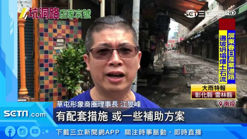 雪上加霜 施工66天因雨道路泥濘草屯商圈店家叫苦連天 生活 三立新聞網setn Com