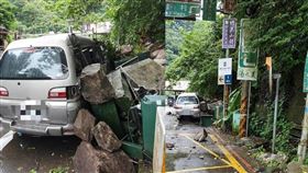 苗栗縣泰安鄉苗62線土石崩落／翻攝自爆料公社