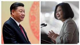 習近平、蔡英文（組合圖）