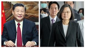 習近平、蔡英文(翻攝自新華社、總統府提供)