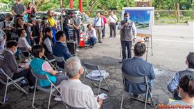 視察國道3號銜接台66線增設系統交流道工程進度，改善交通壅塞以提升桃園路網運輸效率（圖／桃園市政府）