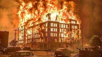 抗議美警殺黑人　警局附近商家被放火