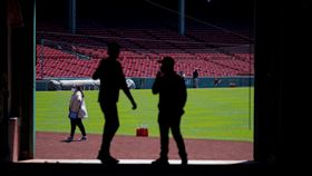 美國職棒大聯盟何時開打不得而知。（圖／路透社／達志影像）