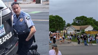 膝殺黑人！兇警找到了…民眾憤怒包圍