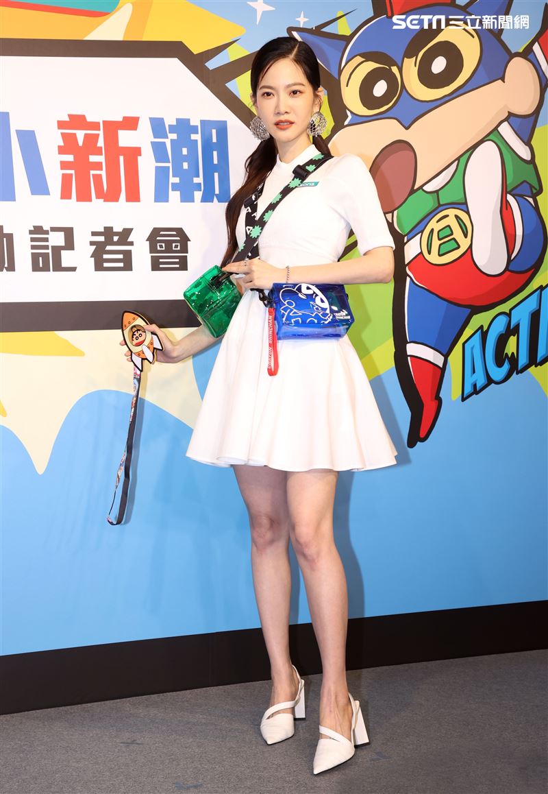 曾之喬（喬喬）今年初晉升人妻，與交往十年的男友辰亦儒攜手共度餘生澄清：「我沒有懷孕喔」。（記者邱榮吉/攝影）