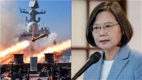 解放軍、蔡英文（組合圖／示意圖、翻攝自臉書）