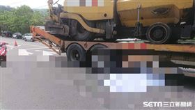 台中北屯區東山路二段聯結車輾斃女騎士／民眾提供